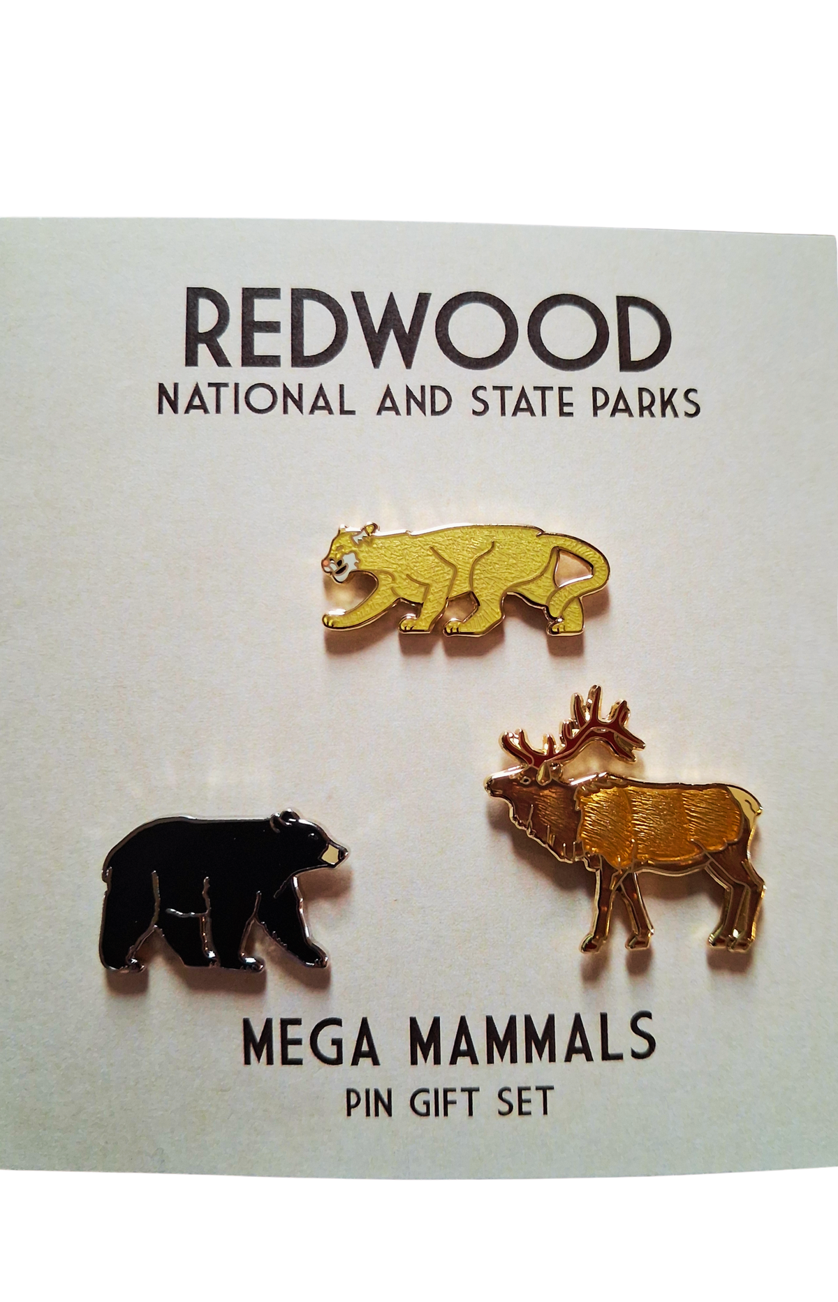 Redwood National & State Parks Mega Mammals Pin Gift Set