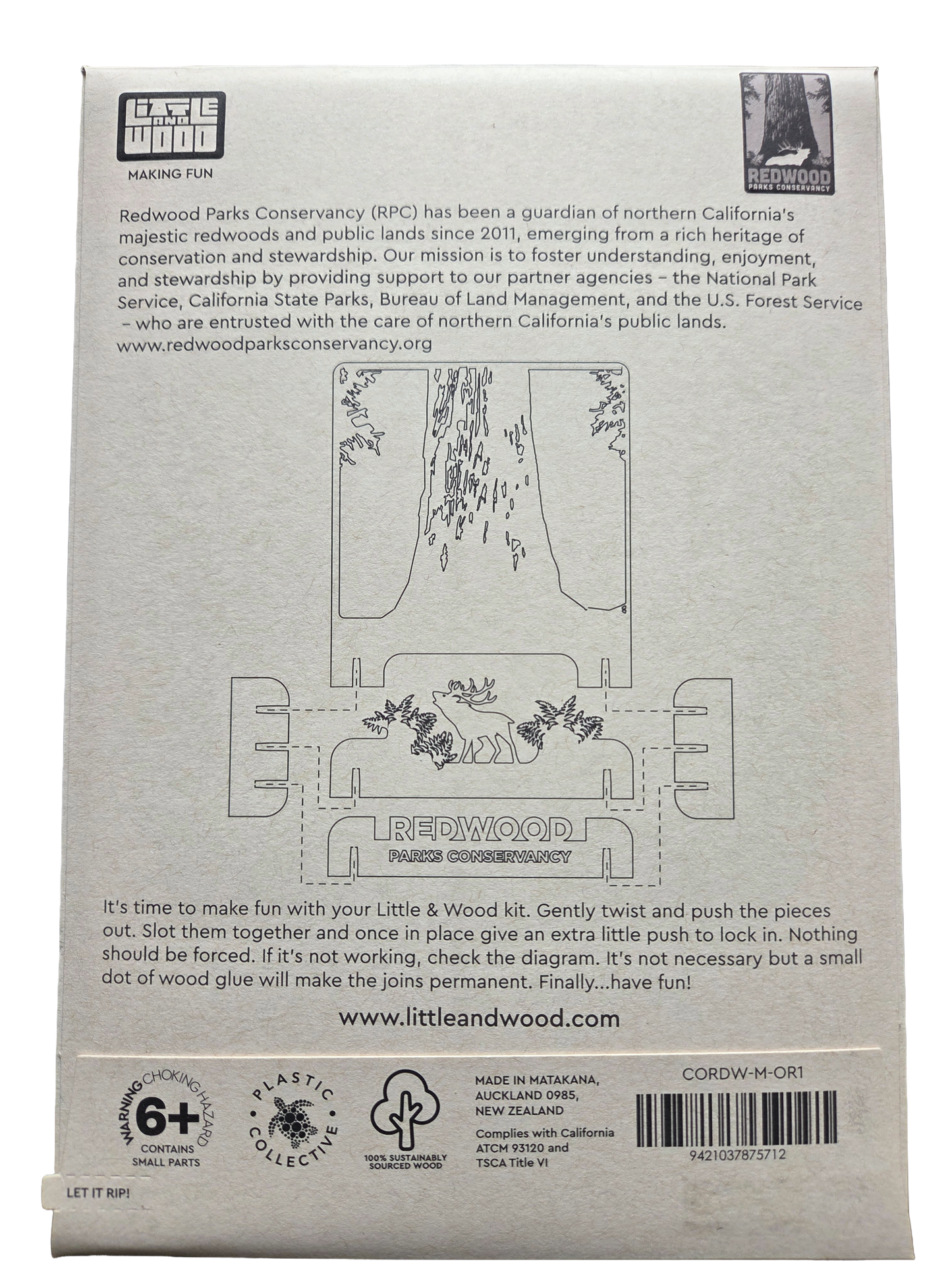 Redwood Parks Conservancy 3D Wooden Puzzle