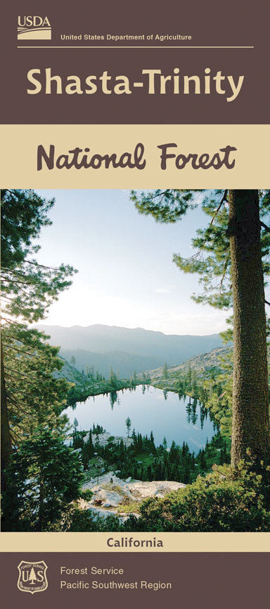 SHASTA-TRINITY NATIONAL FOREST U.S. FOREST SERVICE MAP