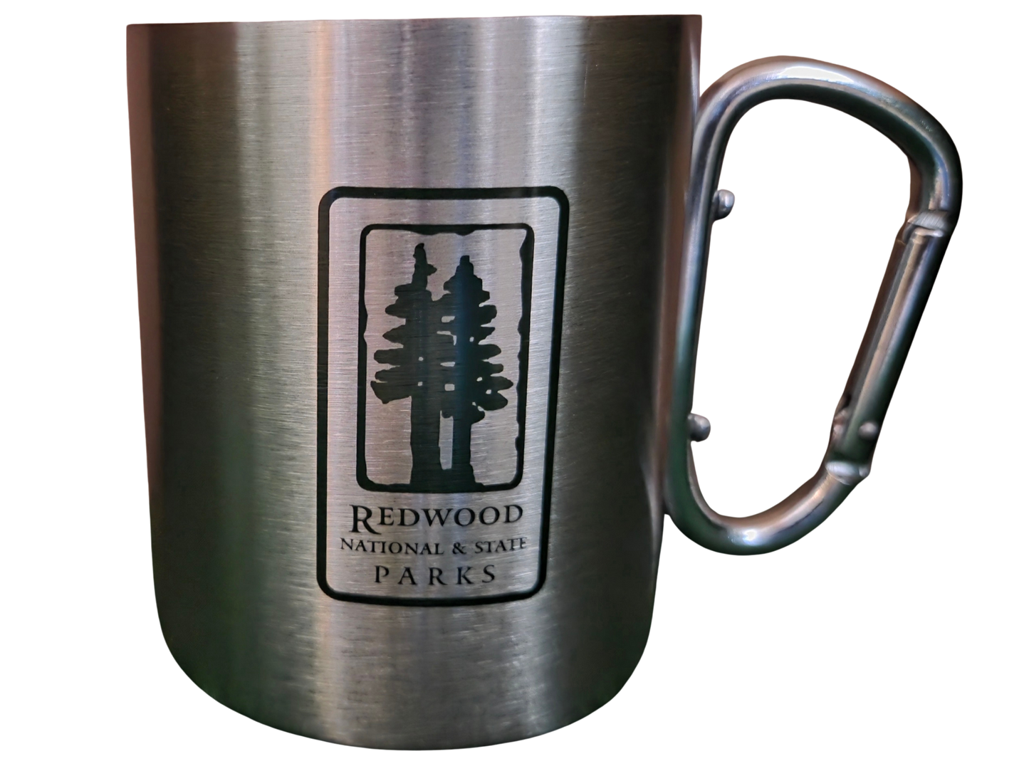 Redwood National and State Parks Stainless Steel Carabiner Mug