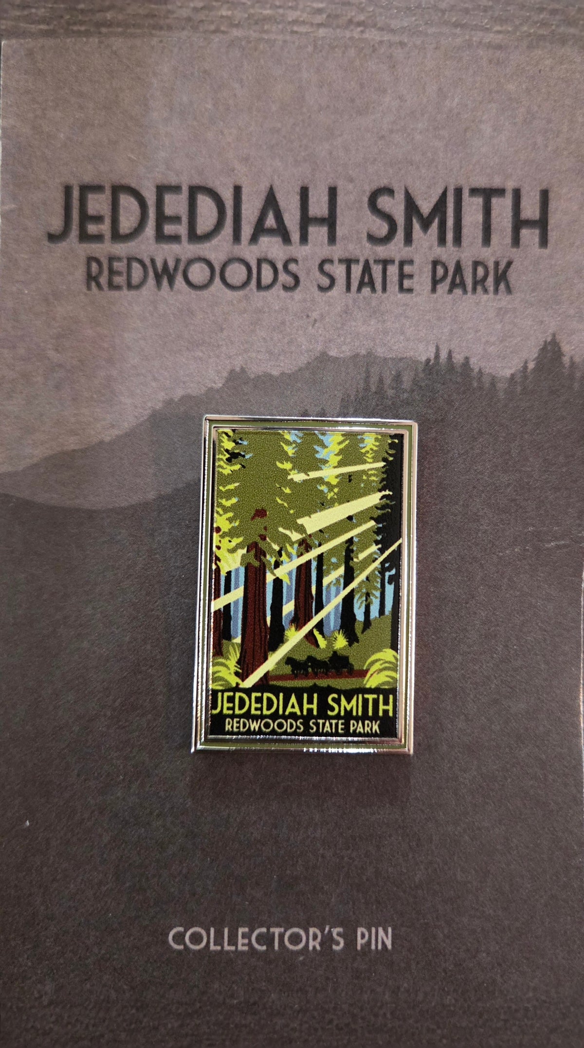 Jedediah Smith Redwoods State Park Collector's Pin