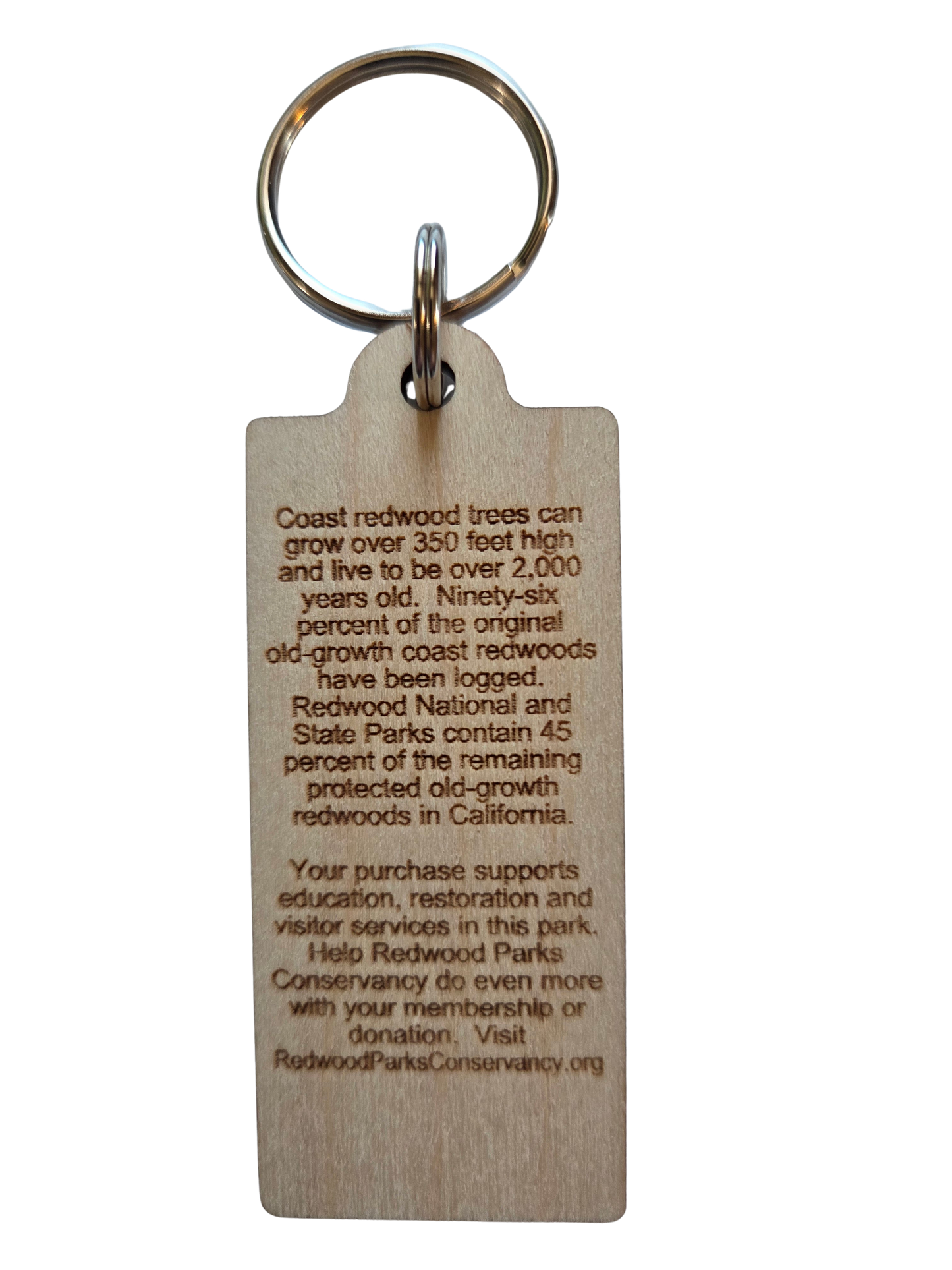 Redwood National and State Parks Wood Keychain