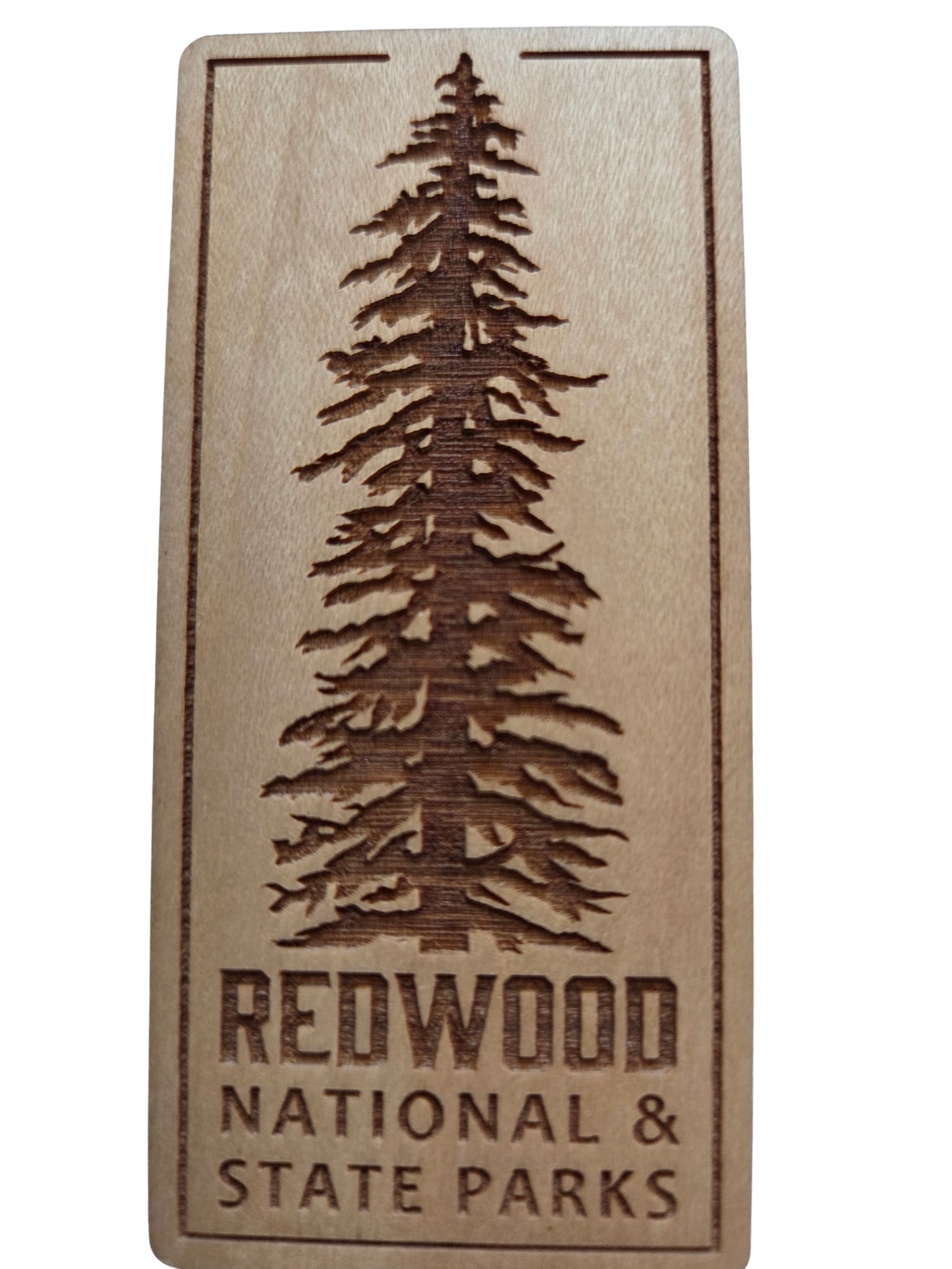 Redwood National and State Parks Wood Magnet