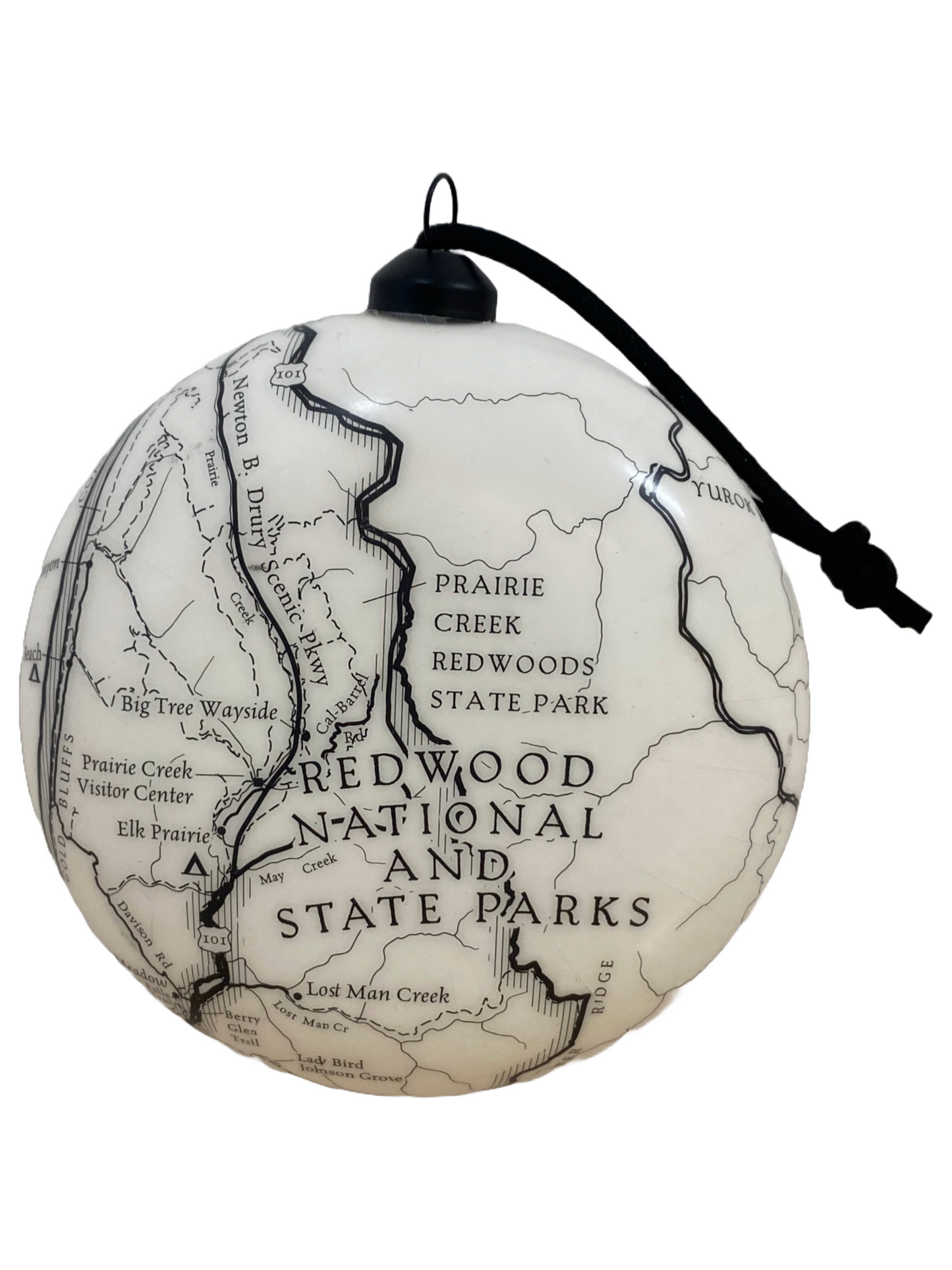 Redwood National & State Parks Flat Globe Ornament