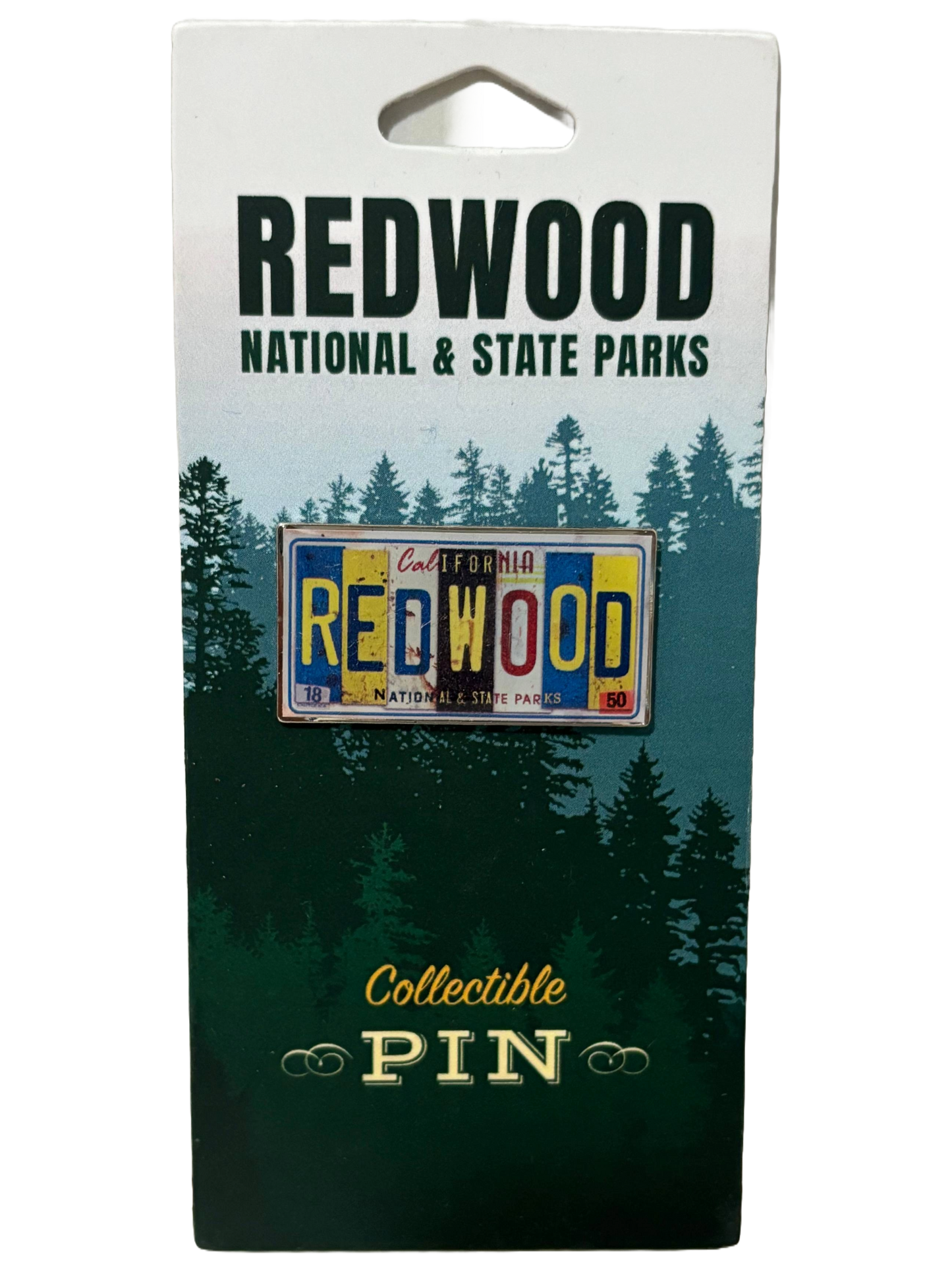 Redwood National & State Parks License Plate Pin