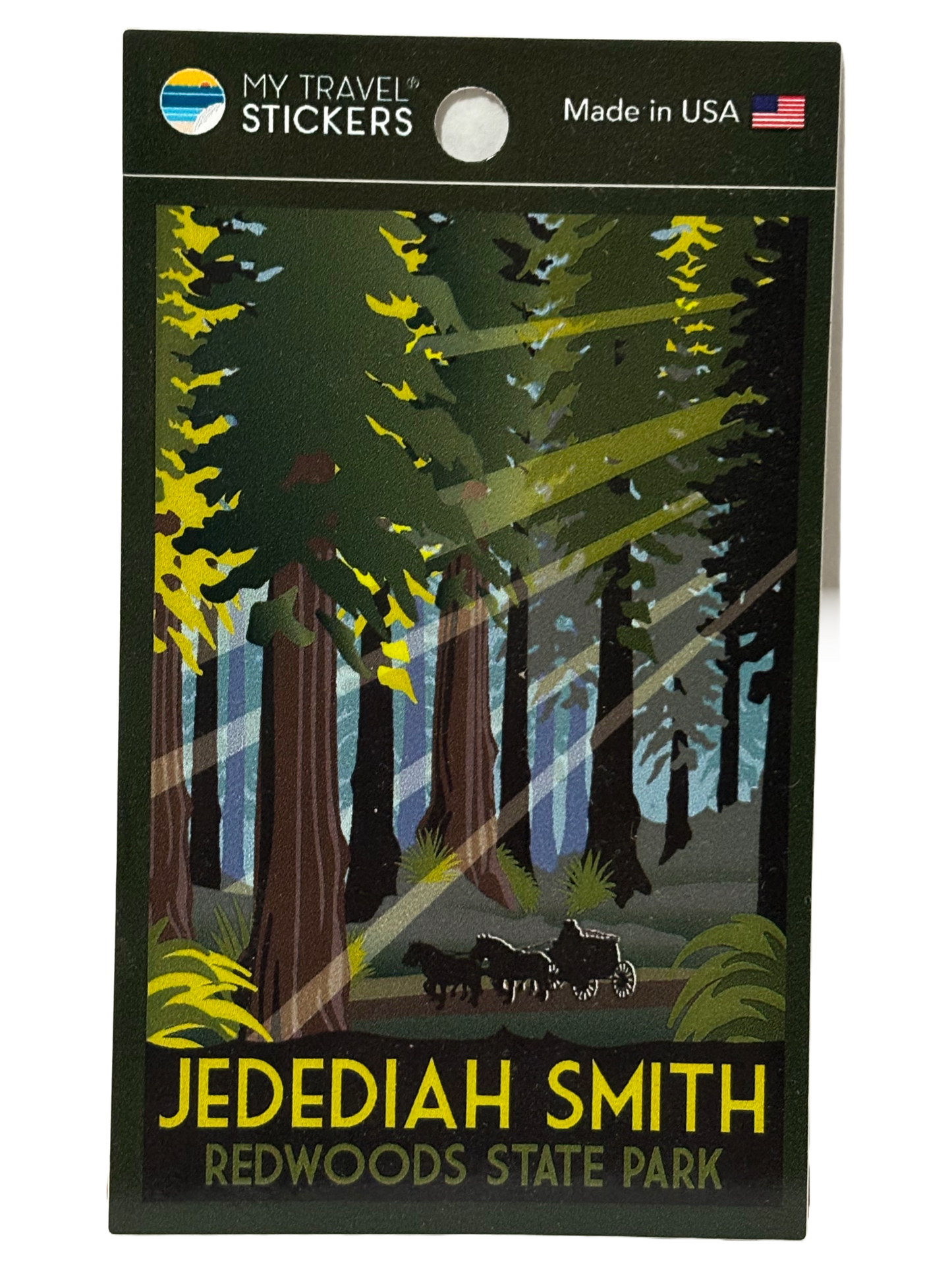 WPA Sticker: Jedediah Smith Redwoods State Park