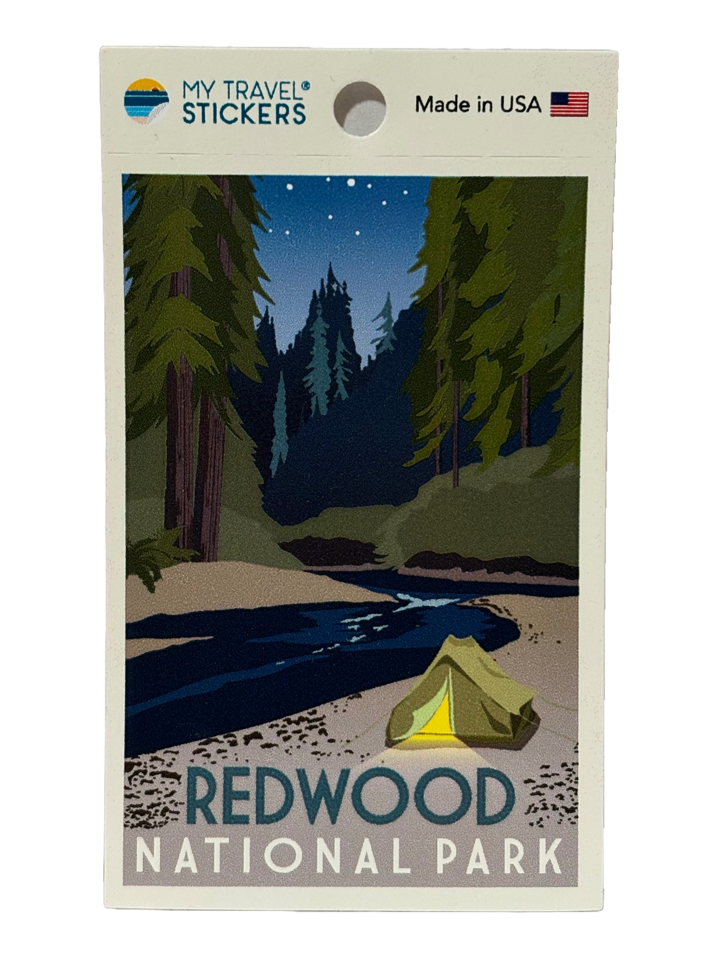 WPA Sticker: Tent on the River