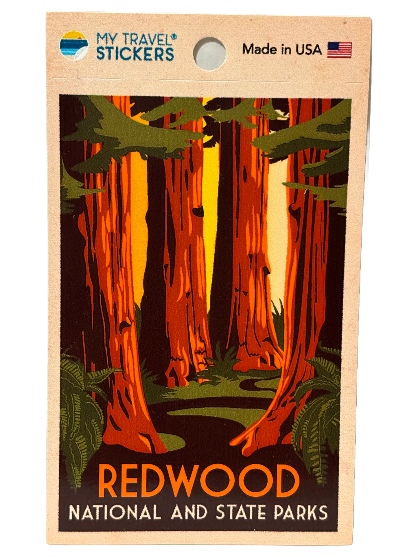 WPA Sticker: Redwood National and State Parks