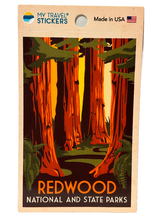 WPA Sticker: Redwood National and State Parks