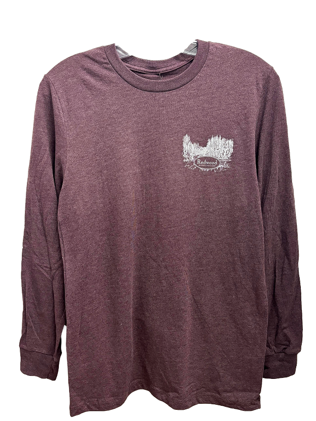 Redwood National & State Parks Long Sleeve Map Shirt