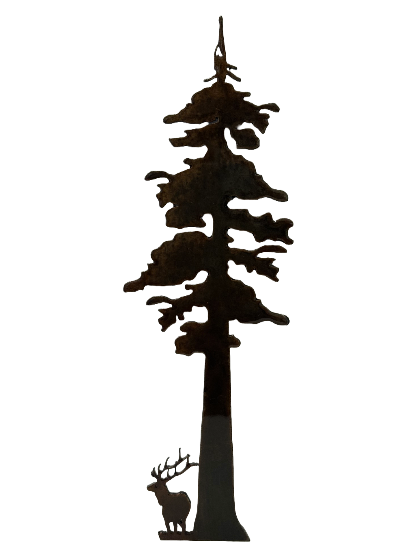 Metal Elk and Tree Magnet