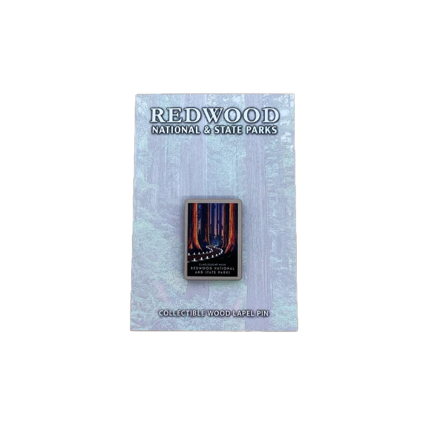 Candlelight Walk Wood Lapel Pin