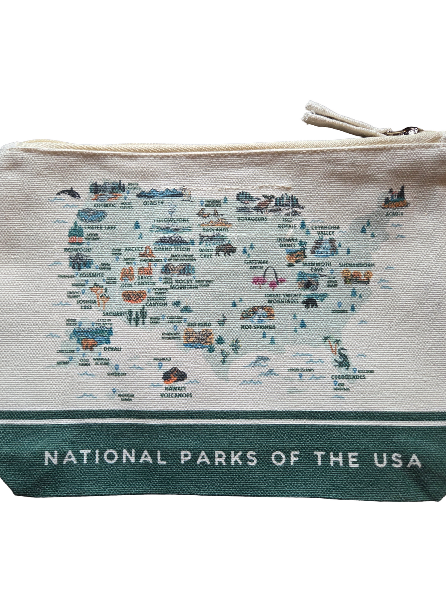 National Parks of the USA Zip Pouch
