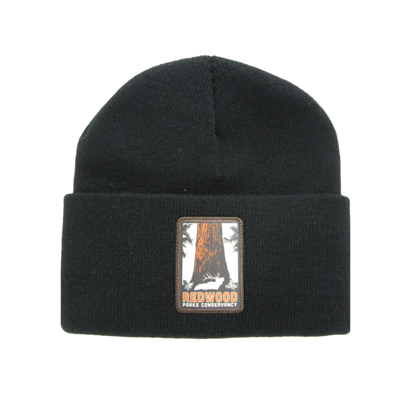 Redwood Parks Conservancy Knit Cuffed Beanie Black