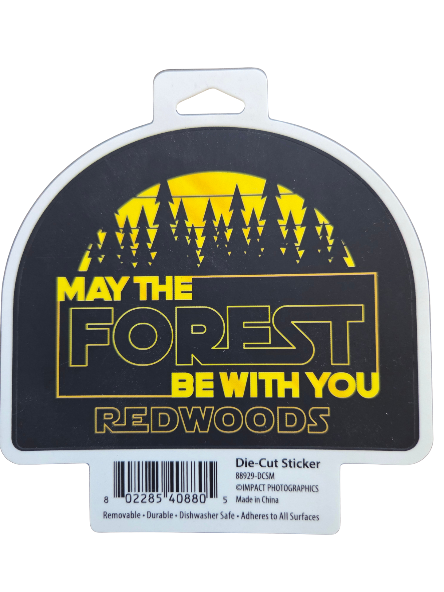 May the Forest Be With You Redwoods Large Sticker