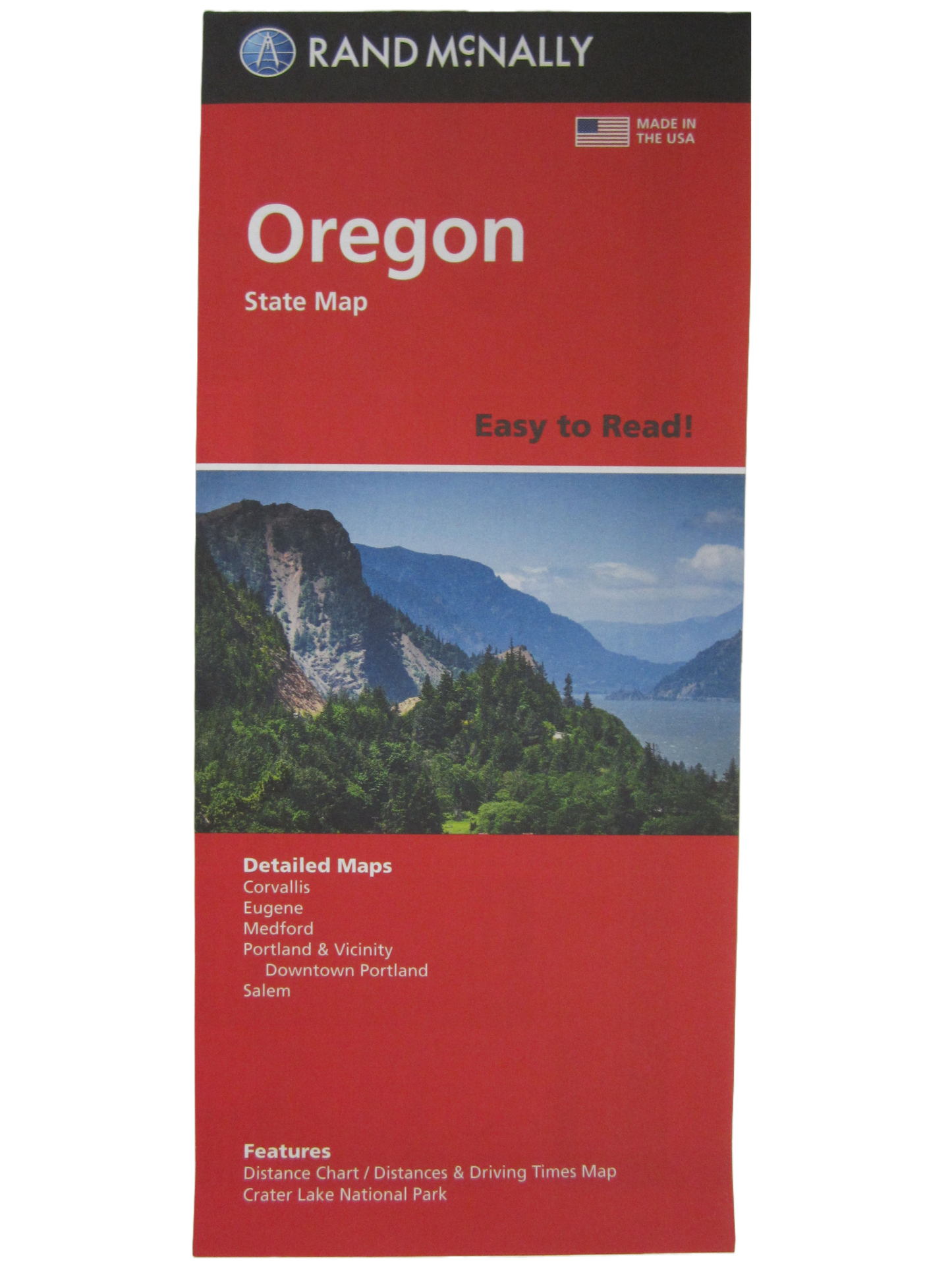 Rand McNally Easy To Read: Oregon State Map