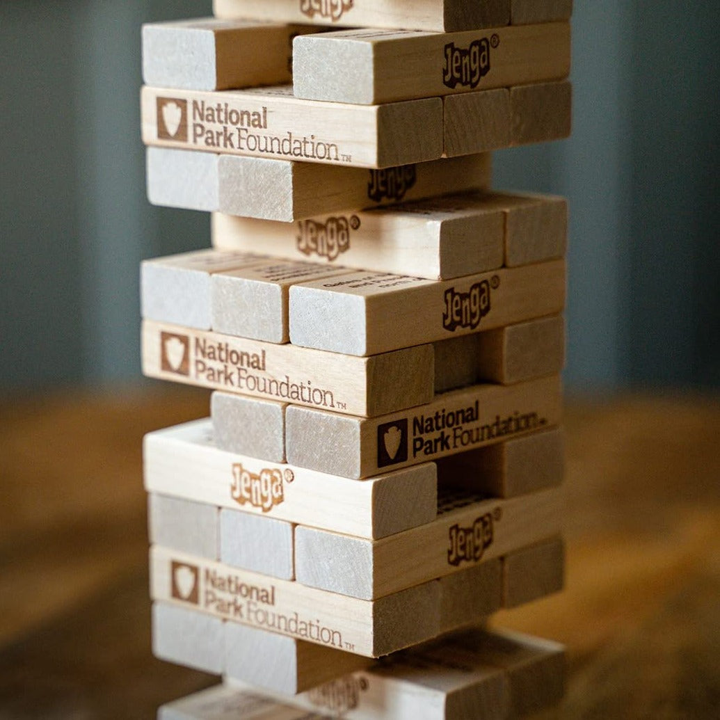 Jenga National Parks Theme Wooden Block Game