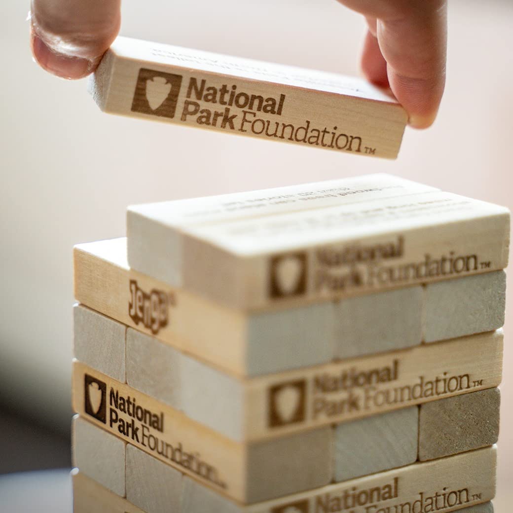 Jenga National Parks Theme Wooden Block Game