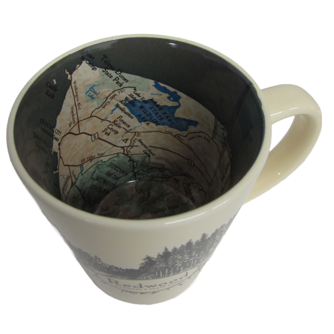 Redwood National & State Parks Map 12oz Mug