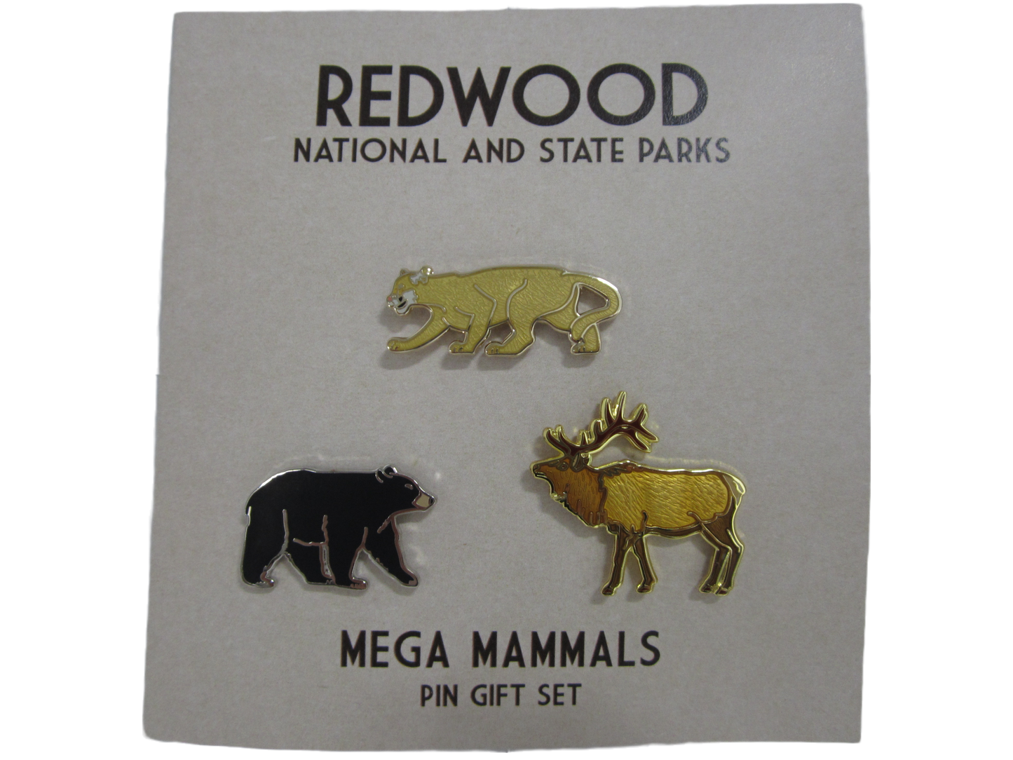 Redwood National & State Parks Mega Mammals Pin Gift Set