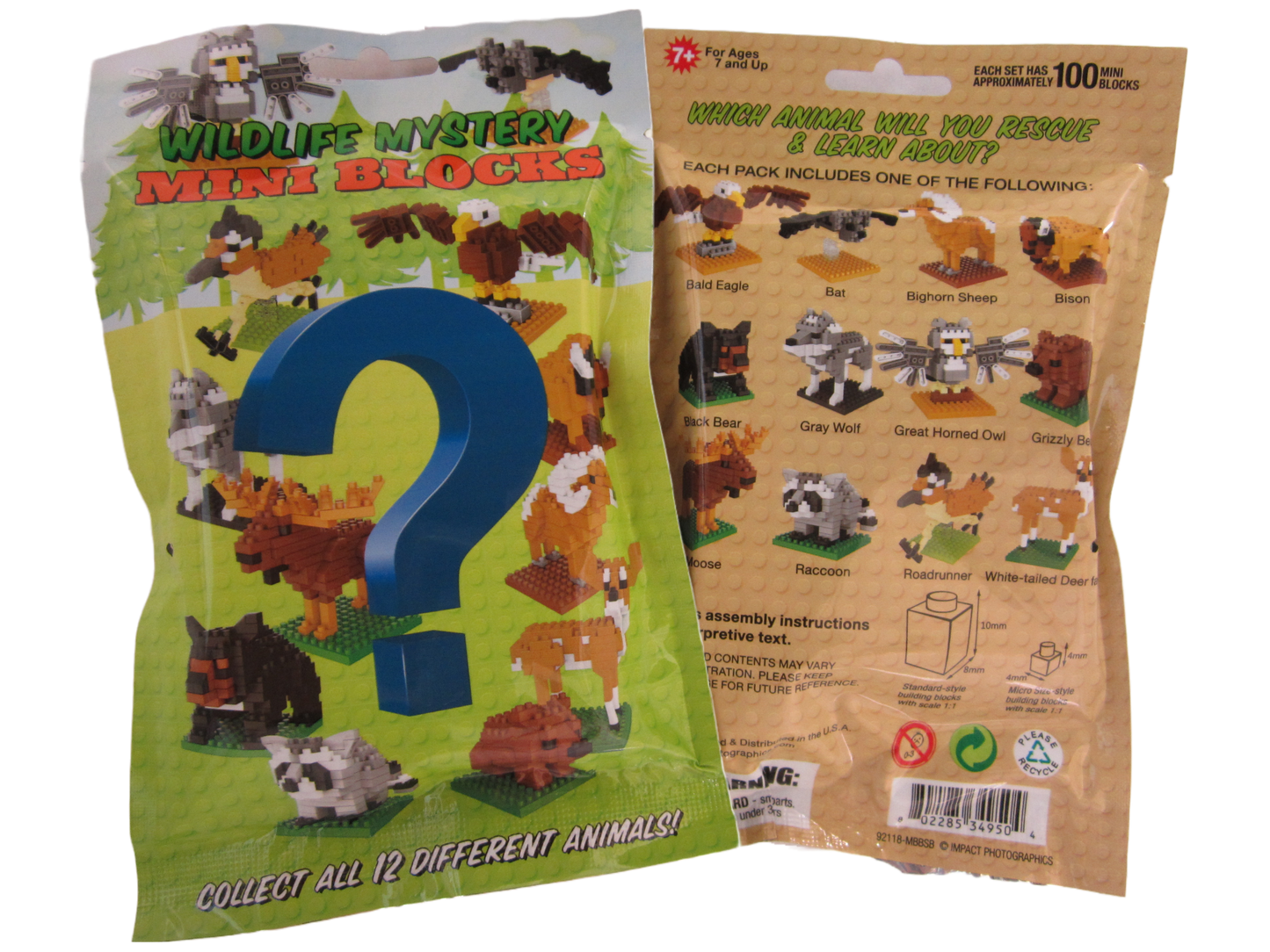 Mini Building Blocks Set Mystery Wildlife Edition