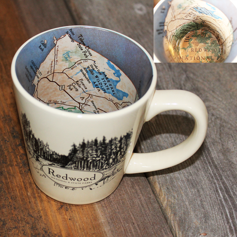 Redwood National & State Parks Map 12oz Mug