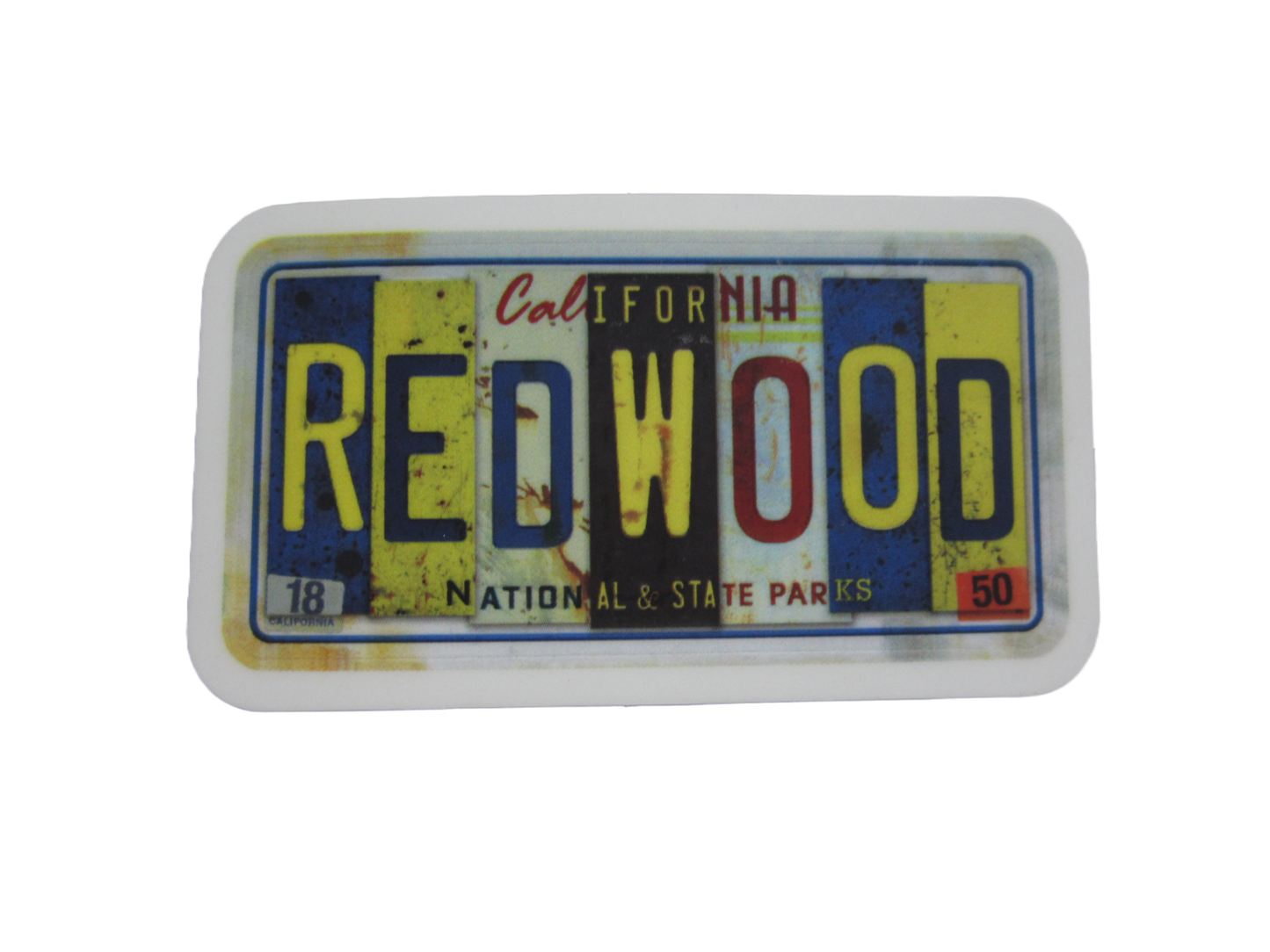 California Redwood National & State Parks License Plate Sticker