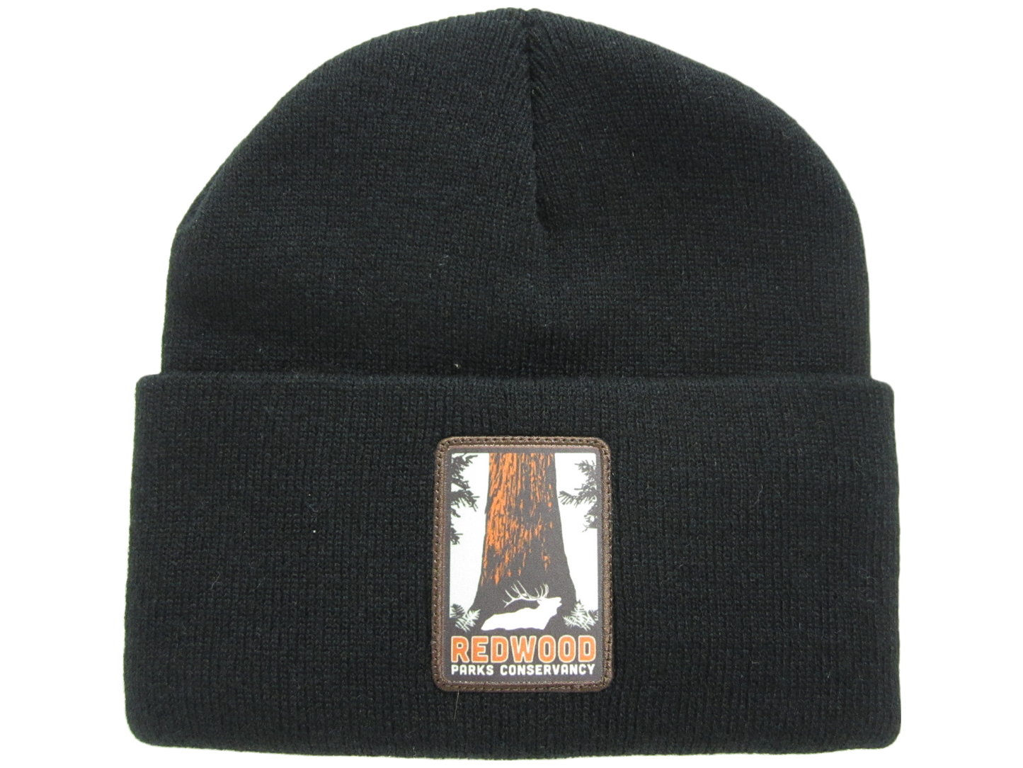 Redwood Parks Conservancy Knit Cuffed Beanie Black