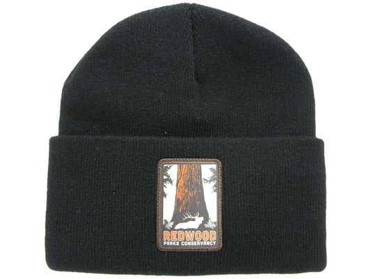 Redwood Parks Conservancy Knit Cuffed Beanie Black