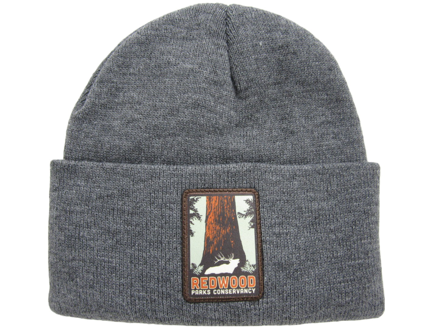 Redwood Parks Conservancy Knit Cuffed Beanie Stone Gray