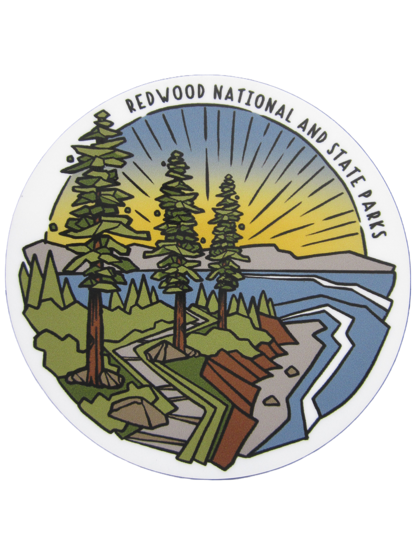 Coastal Geo Sticker