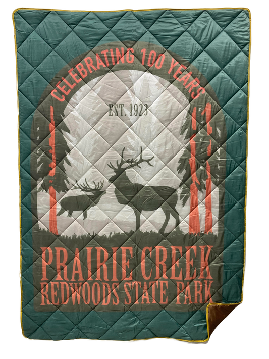 Redwoods State Park Prairie Creek Centennial Blanket - Green