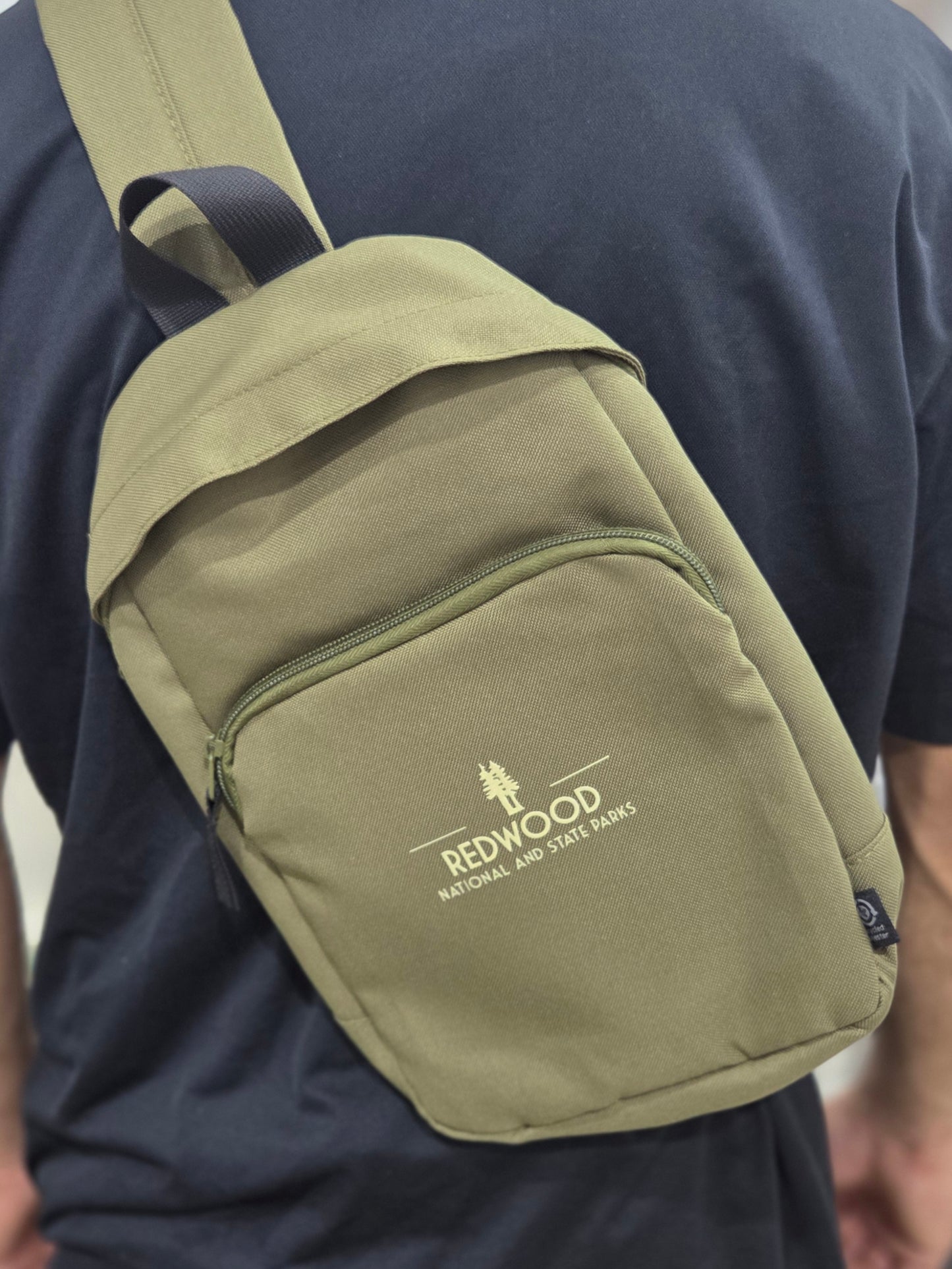 Redwood National and State Parks Sling Bag- Canvas Green