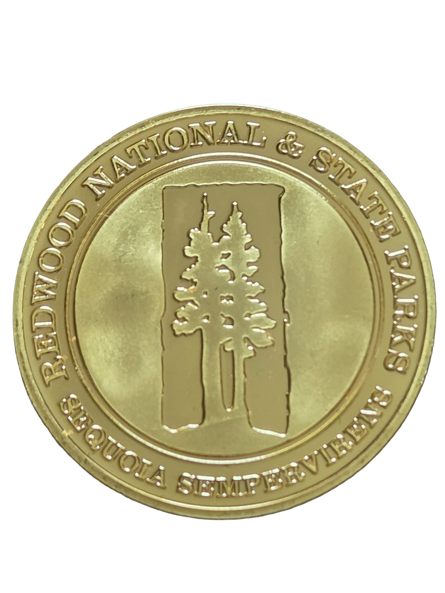 Redwood National and State Parks Gold Plated Coin