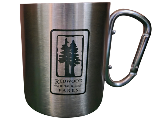 Redwood National and State Parks Stainless Steel Carabiner Mug