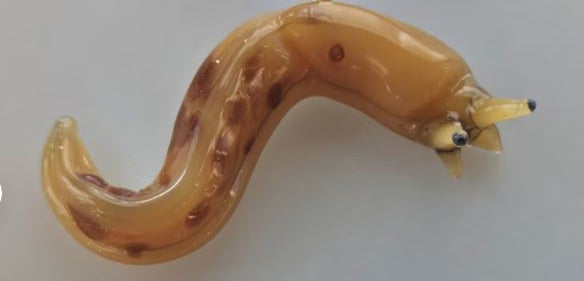 Elysian Shore Banana Slug Hand Blown Glass Pin