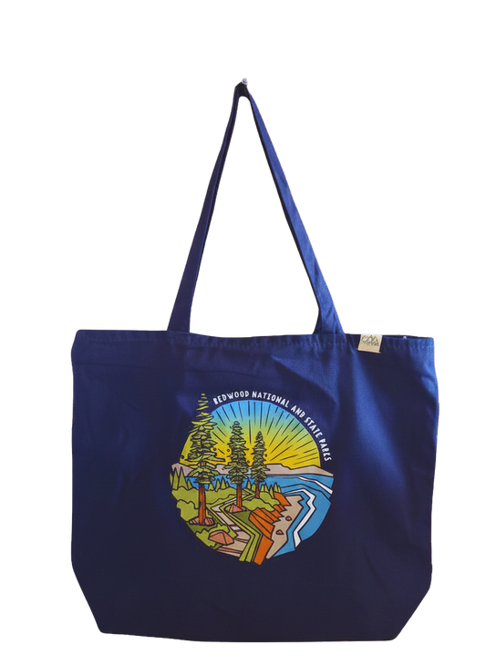 Redwood National and State Parks Zipper Canvas Tote Bag