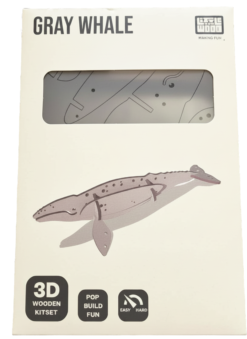 Gray Whale 3D Wooden Puzzle