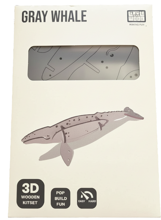 Gray Whale 3D Wooden Puzzle