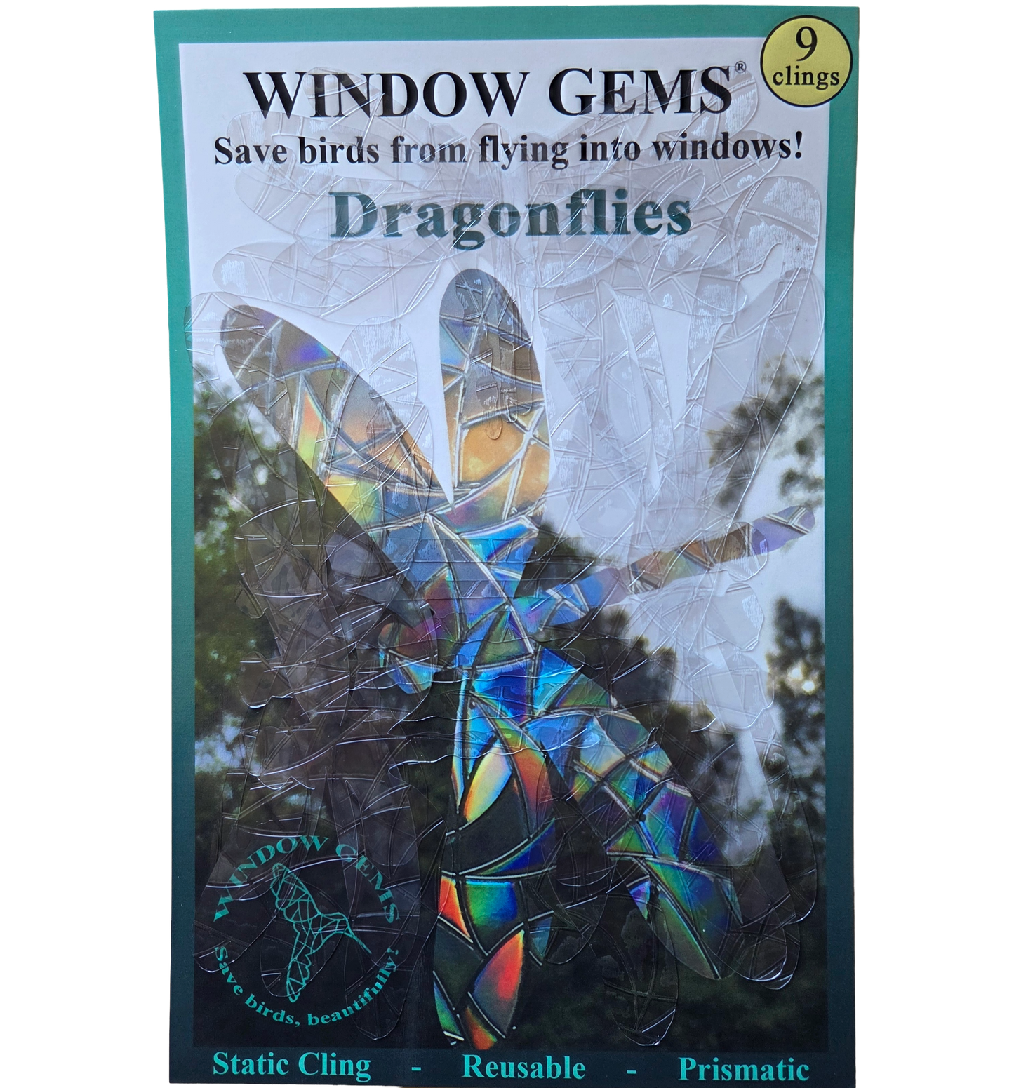 Window Gems Dragonflies