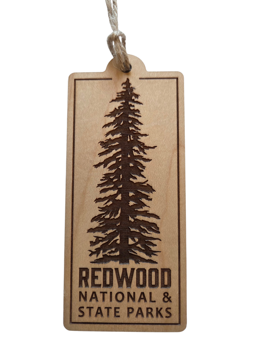 Redwood National and State Parks Wood Ornament