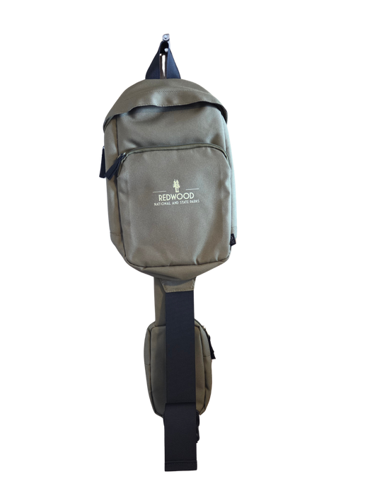 Redwood National and State Parks Sling Bag- Canvas Green