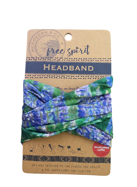 McGovern & Co Free Spirit Headband-Wildflower Lupine