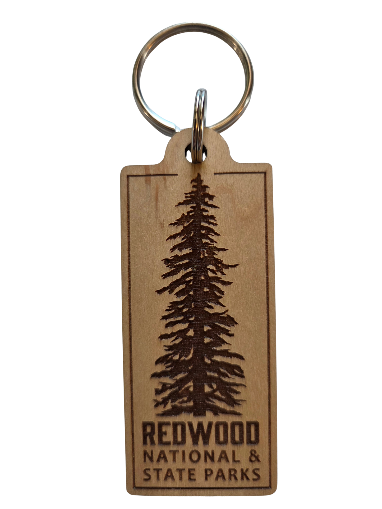 Redwood National and State Parks Wood Keychain