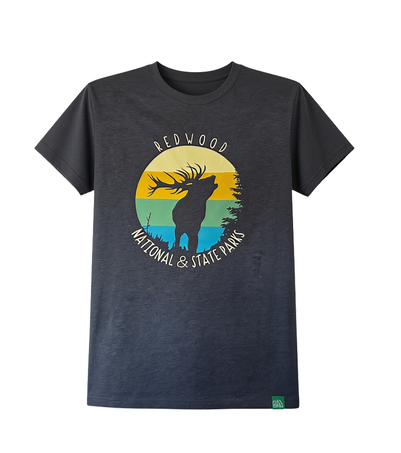 Redwood National State Parks Elk Stripe T-Shirt