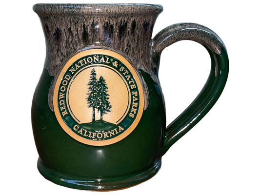 Redwood National & State Parks Tall Belly Coffee Mug Green