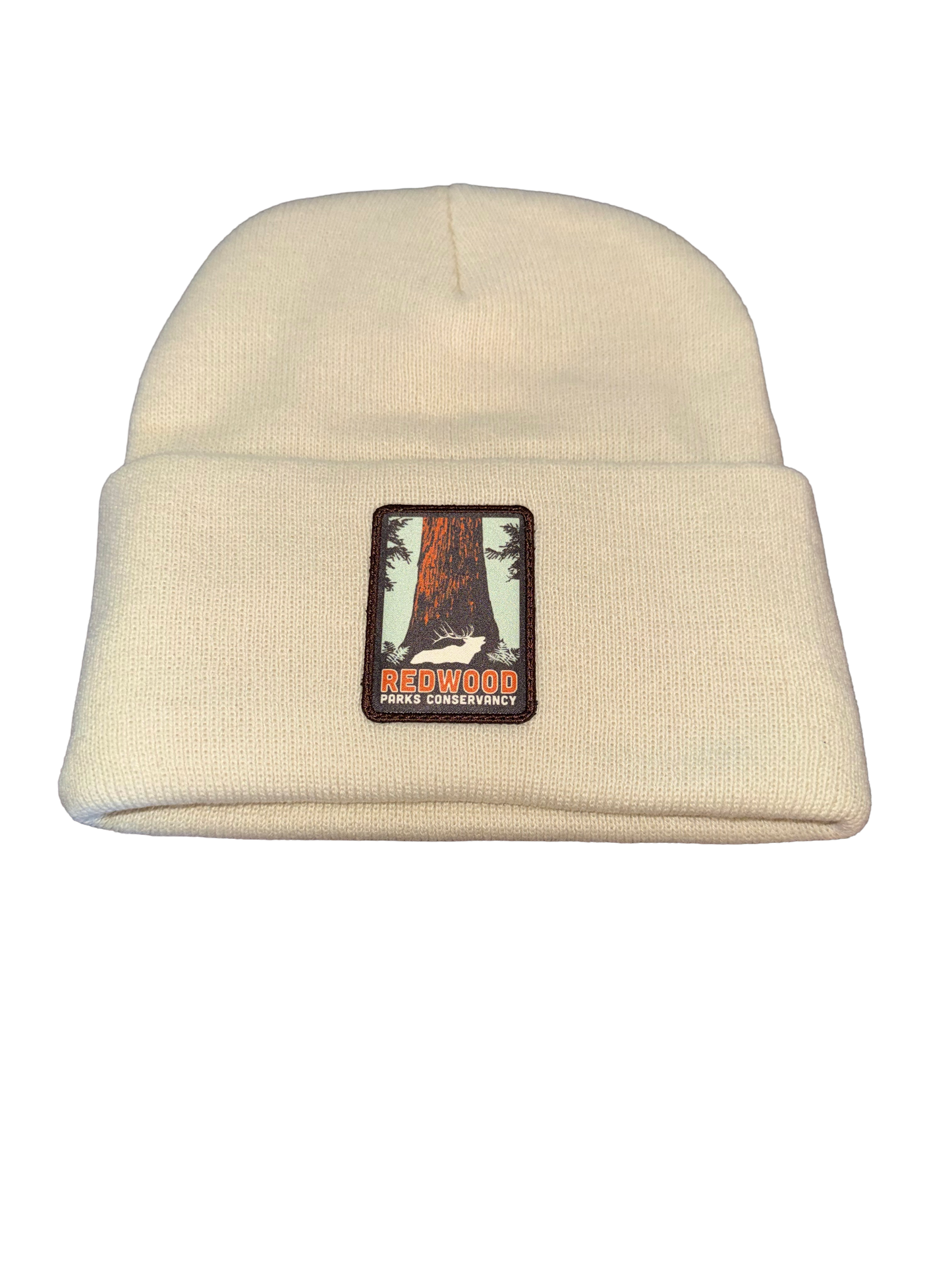 Redwood Parks Conservancy Knit Cuffed Beanie Cream