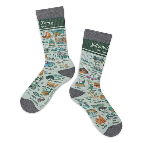 McGovern Outdoor National Parks of the USA Crew Socks