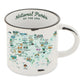 National Parks of the USA Illustrated Map Camp Mug