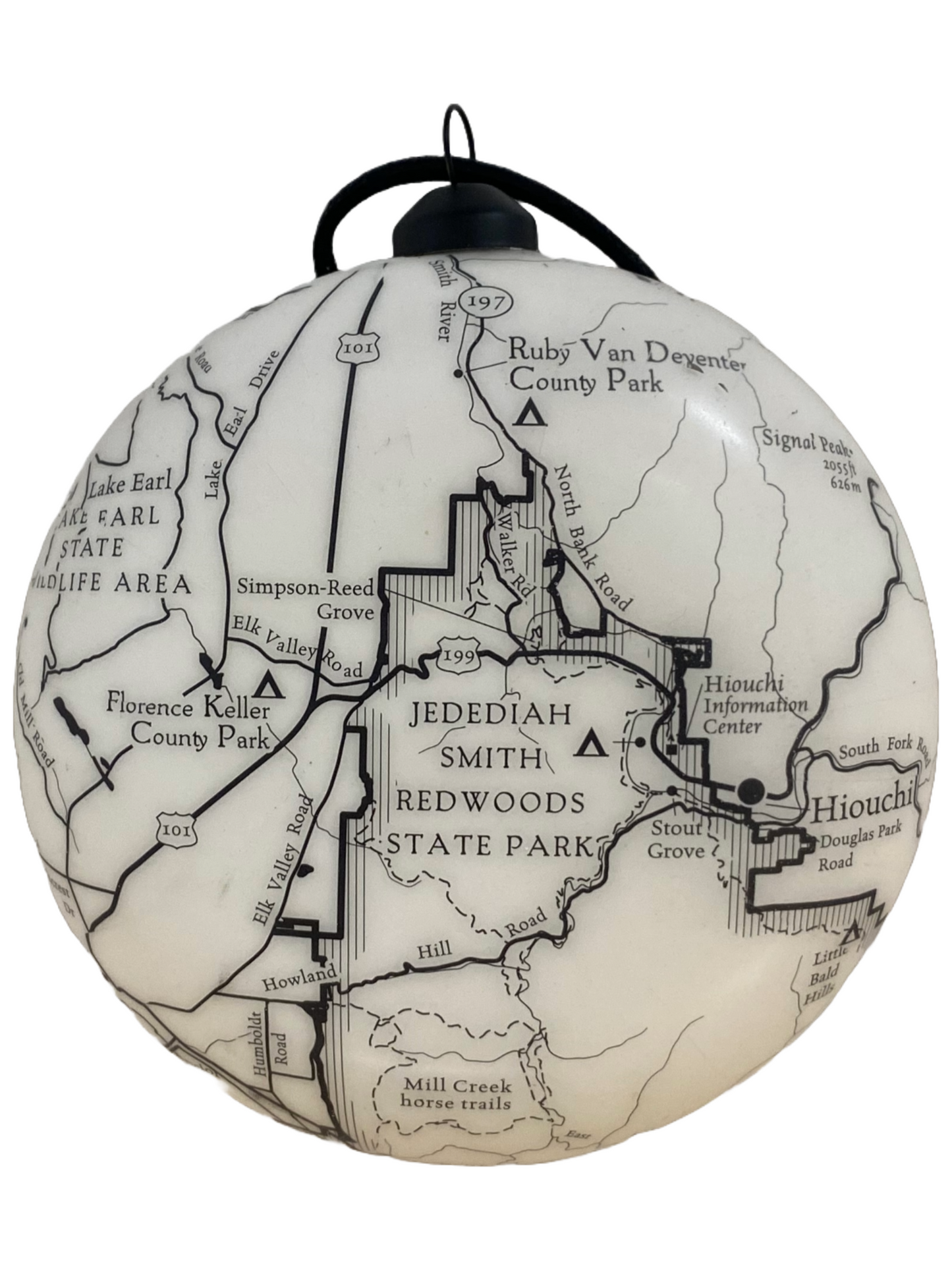 Redwood National & State Parks Flat Globe Ornament